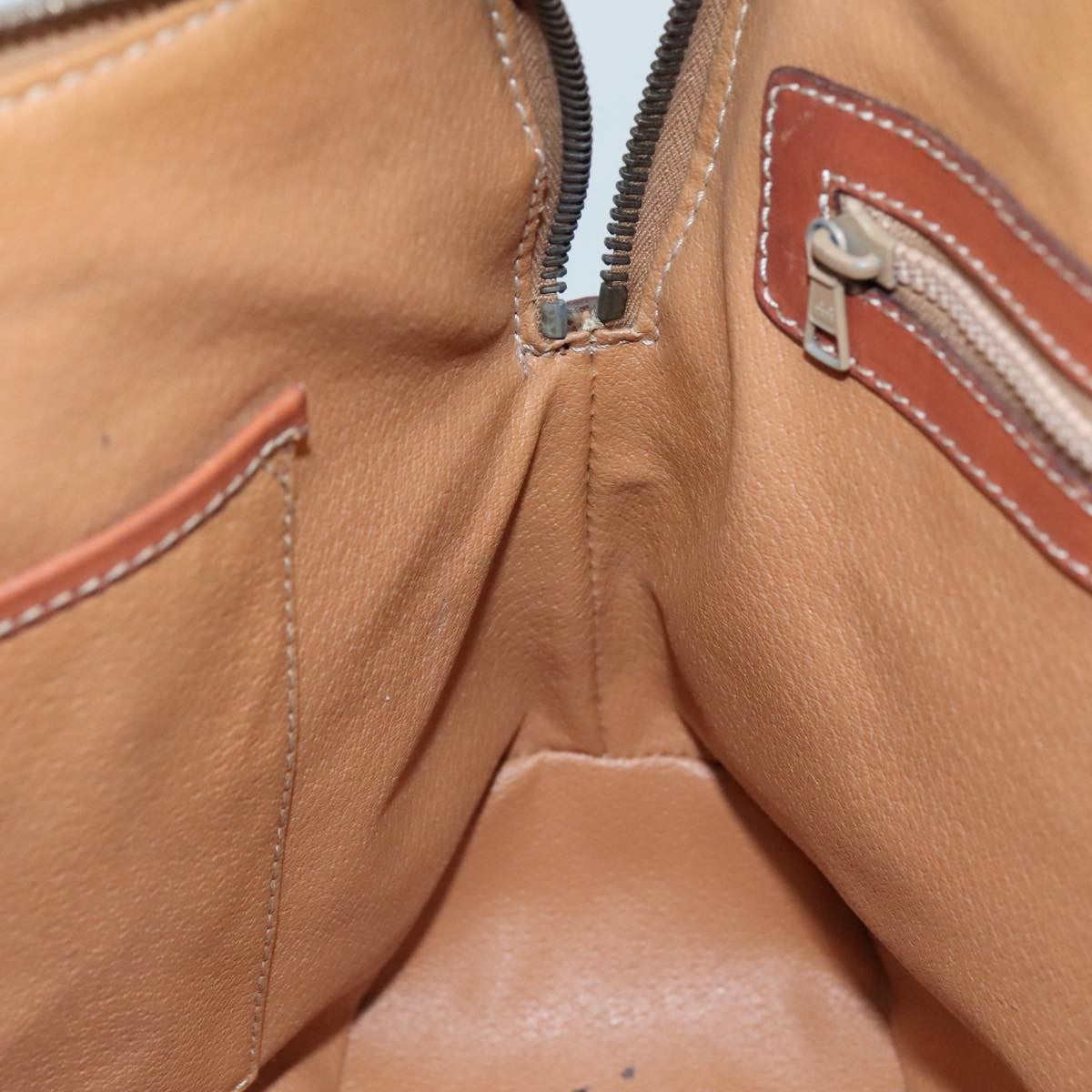 Celine Macadam Handbag Macadam with leather, BROWN, PVC, Handbag