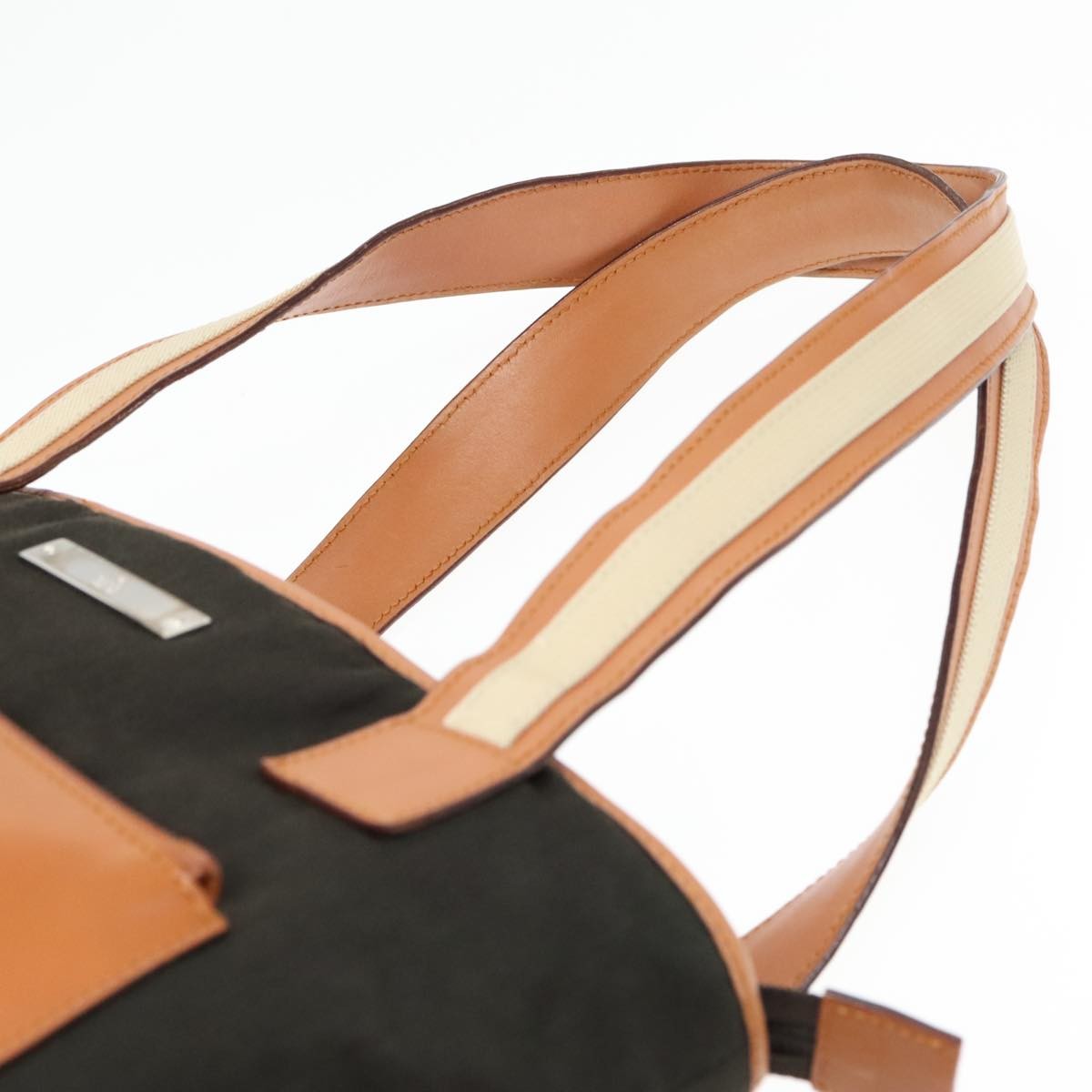 Gucci Vintage tote Canvas, KHAKI, CANVAS, Tote bag