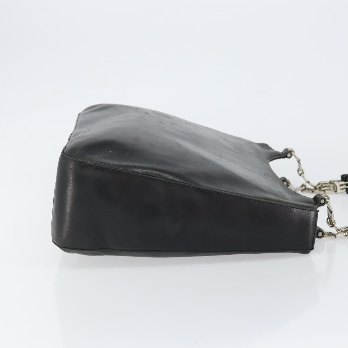 Bally Vintage Handbag Leather, BLACK, LEATHER, Handbag