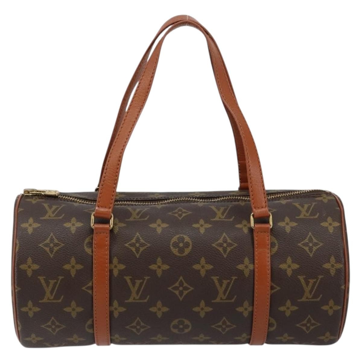 Louis Vuitton Papillon Handbag Monogram Canvas, BROWN, CANVAS, Handbag