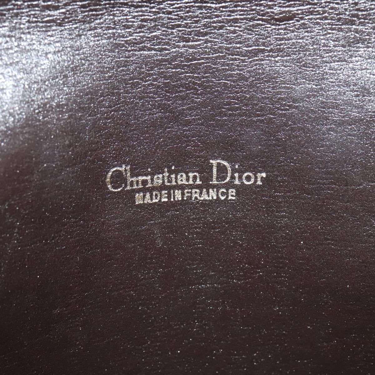 Christian Dior Vintage Flap Crossbody Bag Canvas, BROWN, CANVAS, Shoulder bag