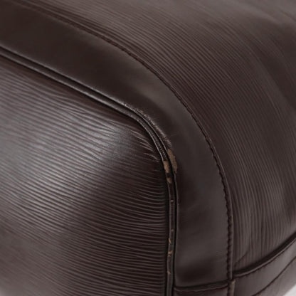 Louis Vuitton Petit Noe Handbag Epi Leather, BROWN, LEATHER, Shoulder bag