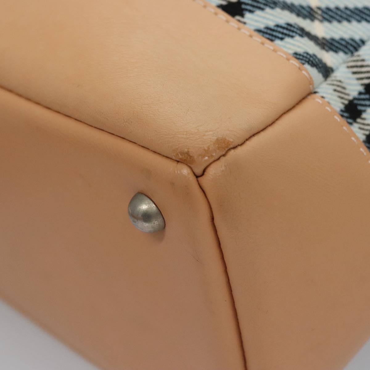 Burberry Nova Check Tote canvas check pattern, BLUE, CANVAS, Tote bag