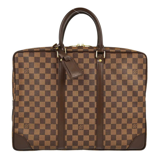 Louis Vuitton Porte-Documents Voyage Briefcase Damier, BROWN, CANVAS, Briefcase