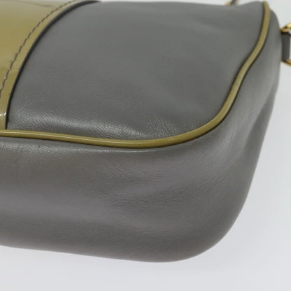 Salvatore Ferragamo Vala Shoulder Bag Leather, GRAY, LEATHER, Shoulder bag