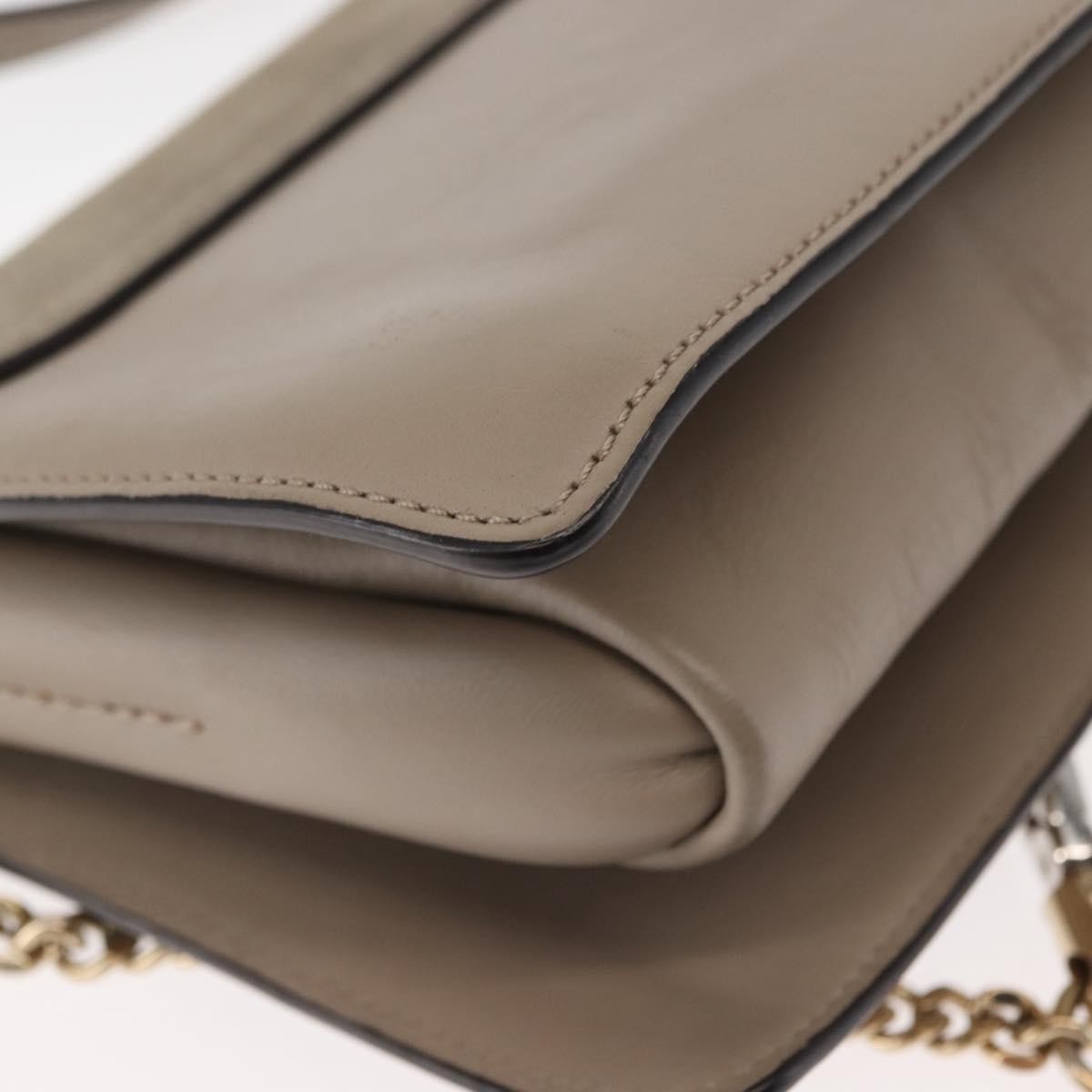 Chloe Faye Shoulder Bag Leather and Suede, BEIGE, SUEDE, Shoulder bag