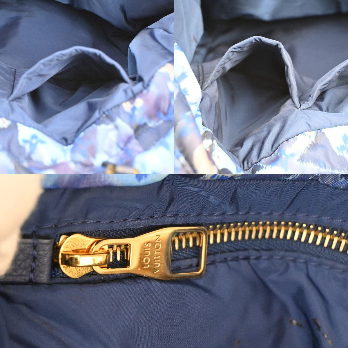 Louis Vuitton Noefull Handbag Ikat Nylon, BLUE, NYLON, Shoulder bag