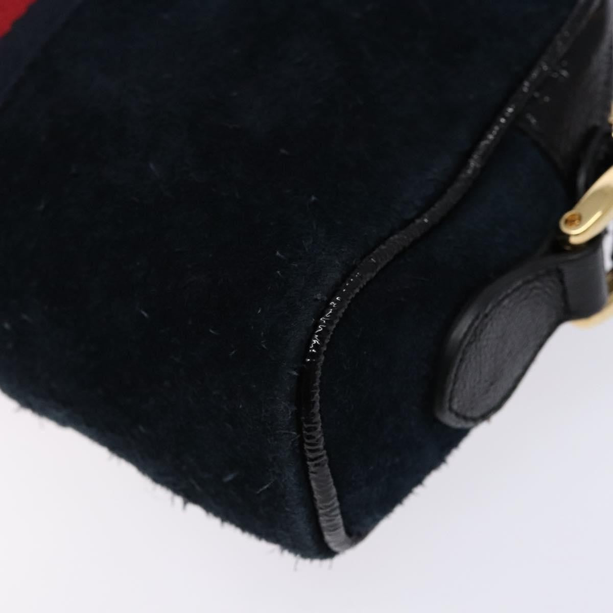 Gucci Ophidia Shoulder Bag Suede, NAVY, SUEDE, Shoulder bag