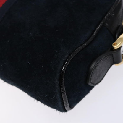 Gucci Ophidia Shoulder Bag Suede, NAVY, SUEDE, Shoulder bag