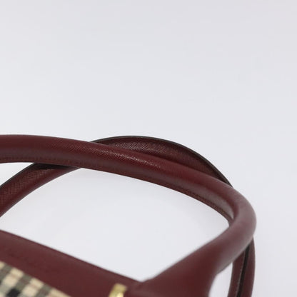 Burberry Nova Check Tote Canvas and Leather, BEIGE, CANVAS, Tote bag