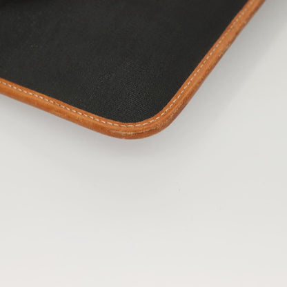 Christian Dior Vintage CD Chain Flap Shoulder Bag Canvas, BLACK, PVC, Shoulder bag