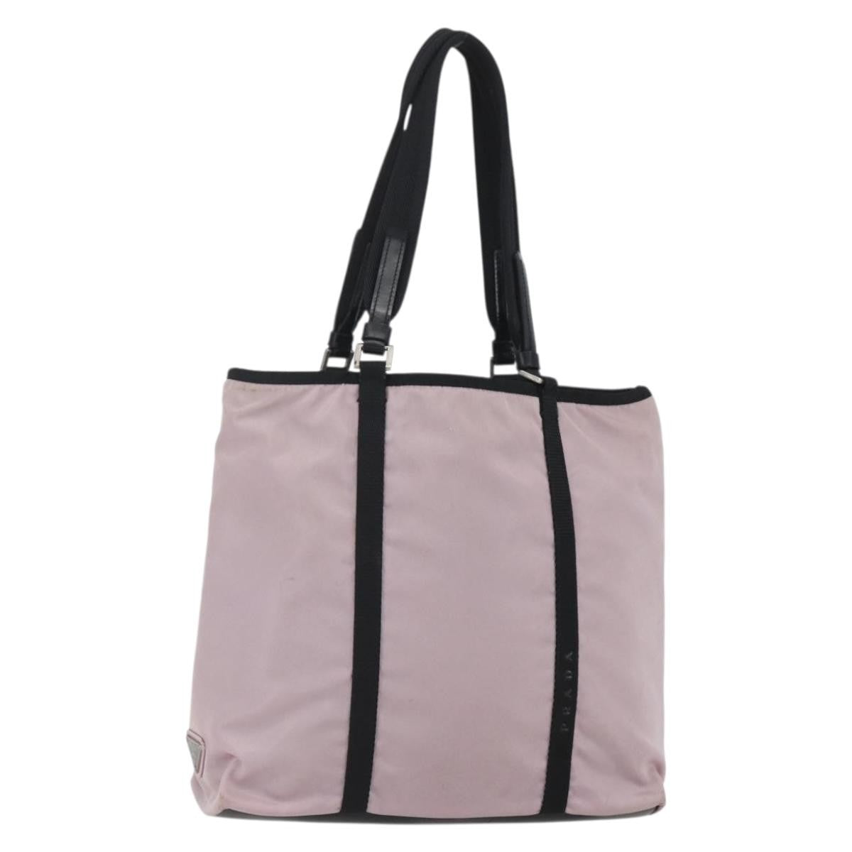 Prada Vintage Tote Tessuto, PINK, NYLON, Tote bag