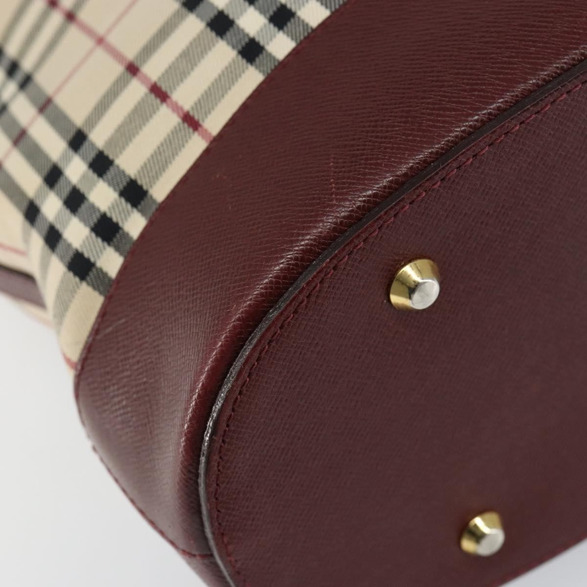 Burberry Nova Check Tote Canvas and Leather, BEIGE, CANVAS, Tote bag