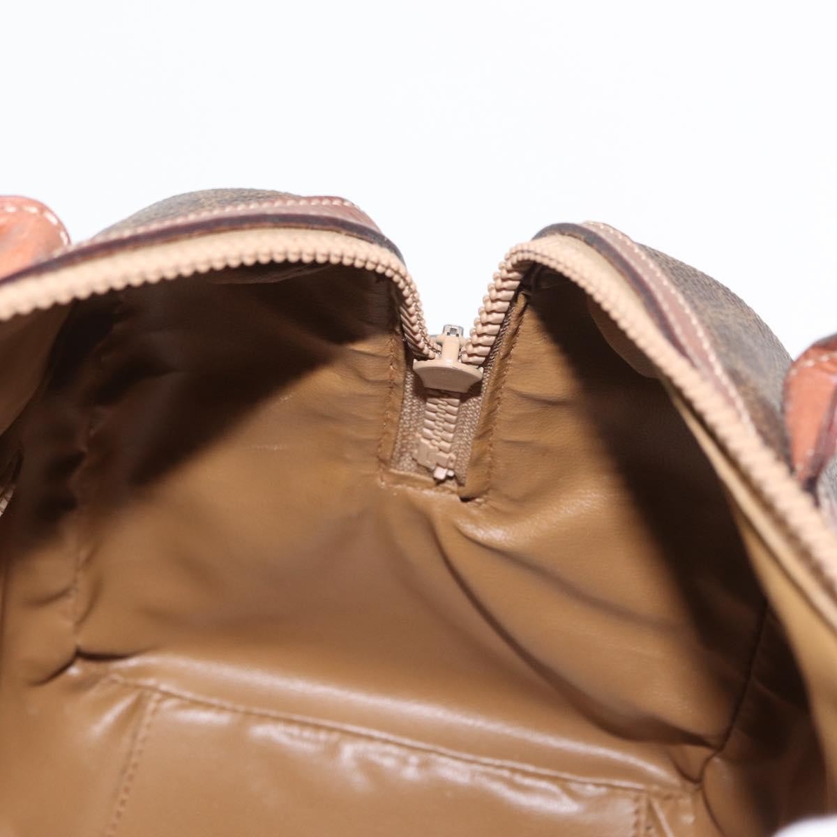 Celine Vintage Macadam Boston bag Canvas, BROWN, CANVAS, Travel bag