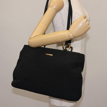 Saint Laurent Vintage Shoulder Bag Nylon, BLACK, NYLON, Tote bag