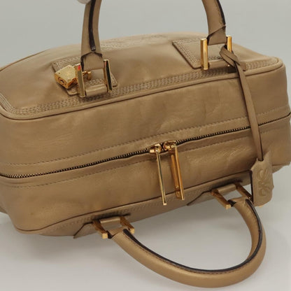 Loewe Amazona Bag Leather, GOLD, LEATHER, Handbag