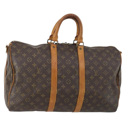 Louis Vuitton Keepall Bag Monogram Canvas, BROWN, CANVAS, Travel bag