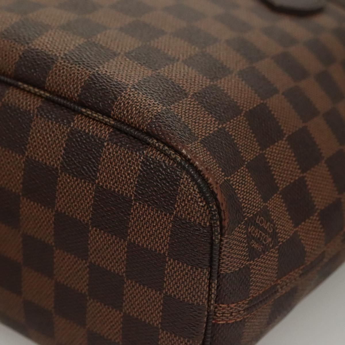 Louis Vuitton Neverfull Tote Damier, BROWN, CANVAS, Tote bag