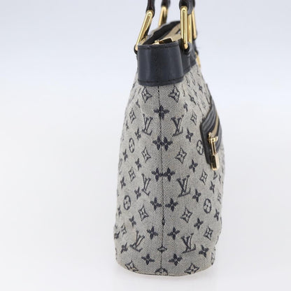 Louis Vuitton Lucille Handbag Mini Lin, BLUE, CANVAS, Handbag
