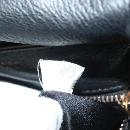 Prada Vintage Chain Flap Shoulder Bag Leather, BLACK, LEATHER, Shoulder bag