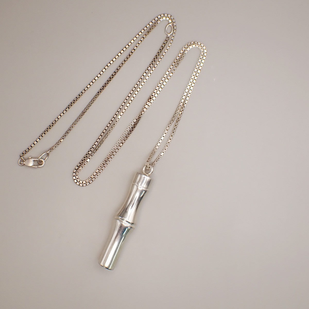 Gucci Bamboo Drop Pendant Necklace Sterling Silver, SILVER, STERLING_SILVER, Necklace