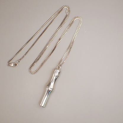 Gucci Bamboo Drop Pendant Necklace Sterling Silver, SILVER, STERLING_SILVER, Necklace