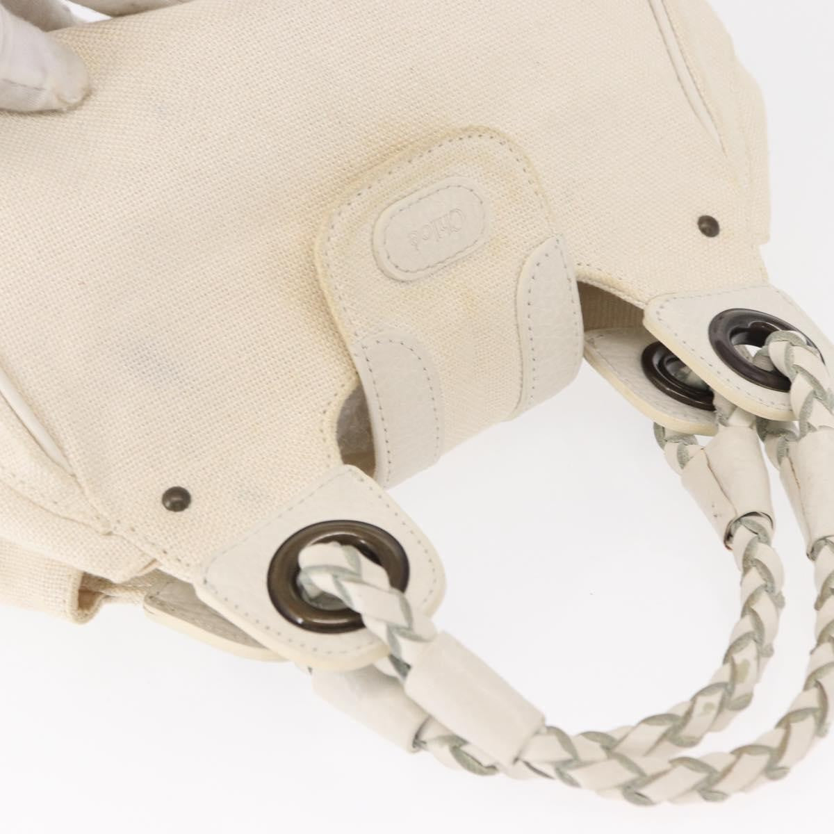 Chloe Vintage handbag Leather, WHITE, CANVAS, Handbag