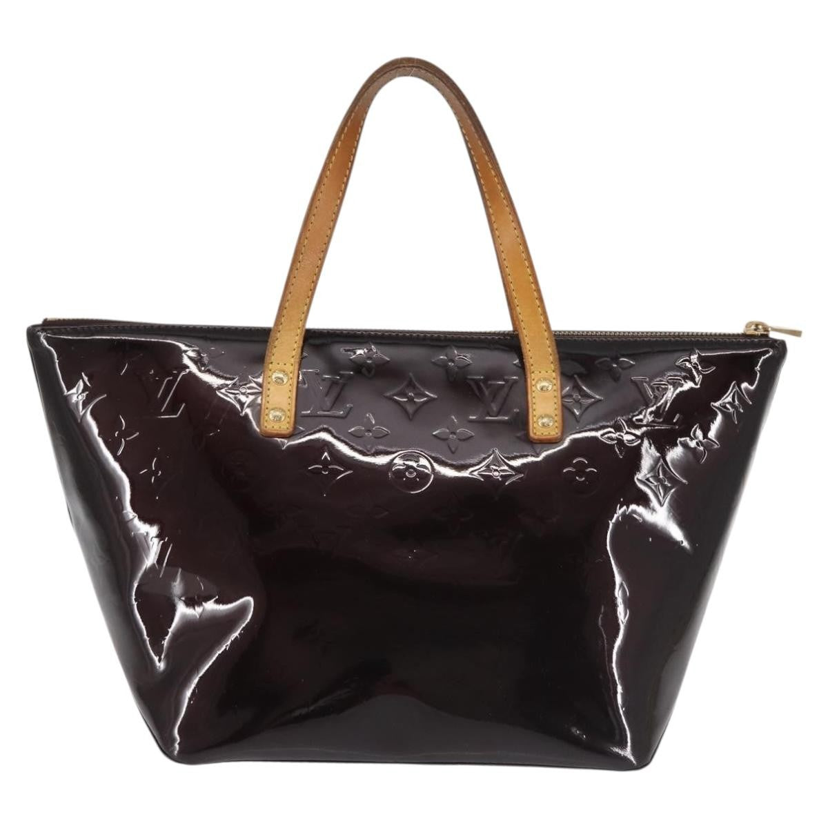Louis Vuitton Bellevue Handbag Monogram Vernis, BURGUNDY, PATENT_LEATHER, Handbag