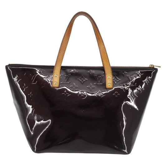 Louis Vuitton Bellevue Handbag Monogram Vernis, BURGUNDY, PATENT_LEATHER, Handbag