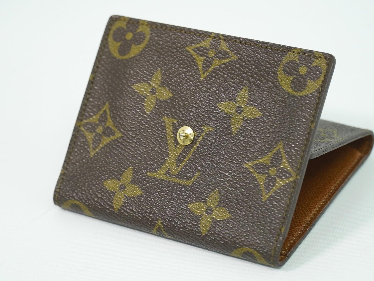 Louis Vuitton Porte Tresor Etui Papiers Wallet Monogram Canvas, BROWN, CANVAS, Card Holders