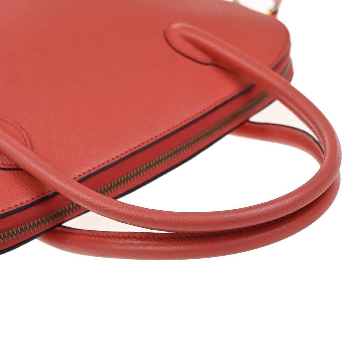 Celine Vintage Convertible Bowler Bag Leather, Red, Leather, Handbag