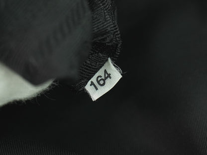Prada Zip Buckle Messenger Bag Tessuto, BLACK, NYLON, Shoulder bag