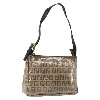 Fendi Vintage Shoulder Bag Zucca Canvas, BEIGE, PVC, Shoulder bag
