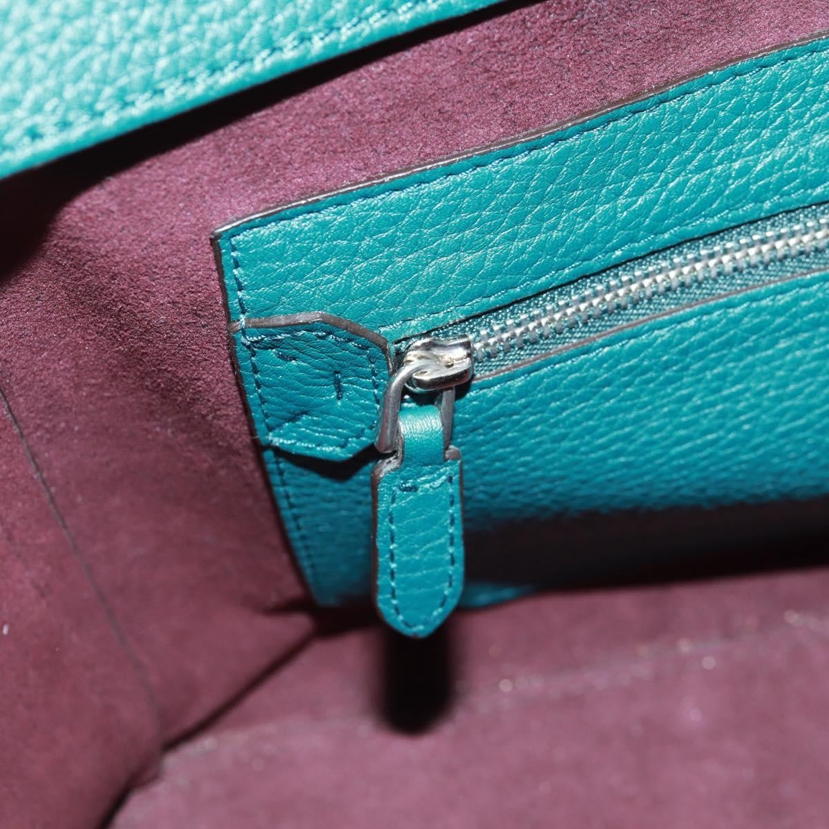 Bally Vintage Handbag Leather, GREEN, LEATHER, Handbag