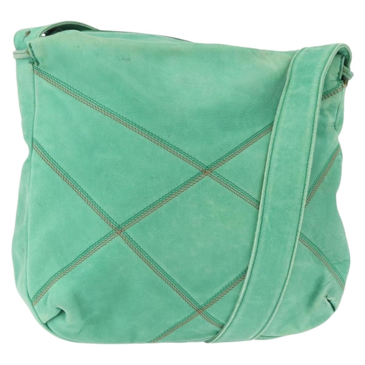 Loewe Vintage Shoulder Bag Leather, GREEN, LEATHER, Shoulder bag