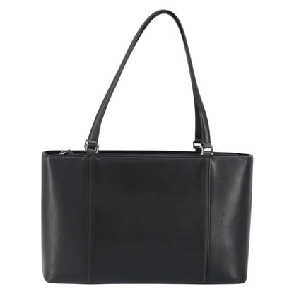 Burberry Handle Tote Leather, BLACK, LEATHER, Tote bag