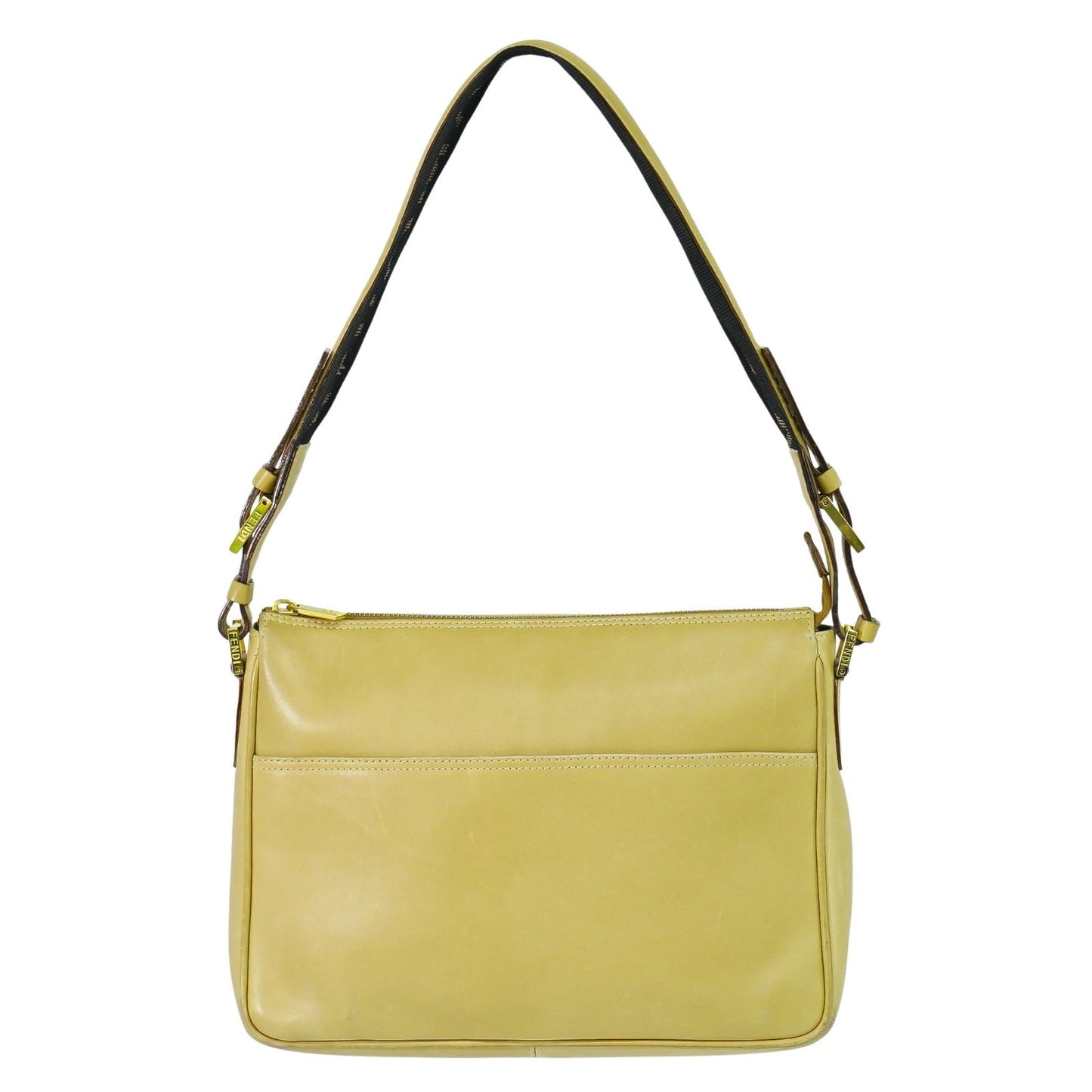 Fendi Baguette Bag Leather, BEIGE, LEATHER, Handbag