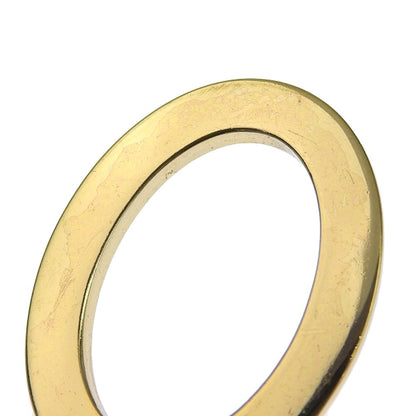 Christian Dior VIntage Circle Pendant Necklace Metal with Crystals, GOLD, GOLD_PLATED, Necklace