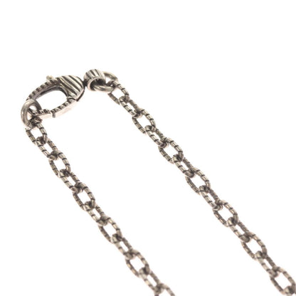 Gucci Engraved Interlocking G Chain Link Pendant Necklace Sterling Silver, SILVER, SILVER, Necklace