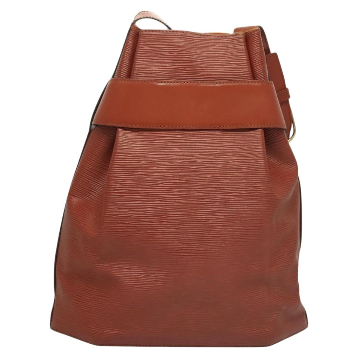 Louis Vuitton Vintage Sac d'Epaule Handbag Epi Leather, BROWN, LEATHER, Shoulder bag