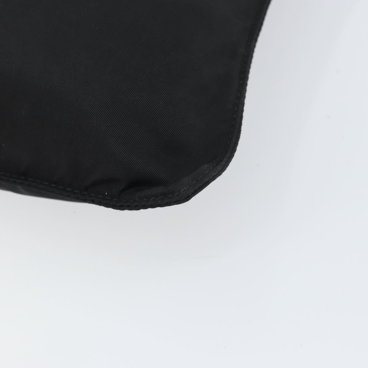 Prada Front Pocket Messenger Bag Tessuto, BLACK, NYLON, Shoulder bag