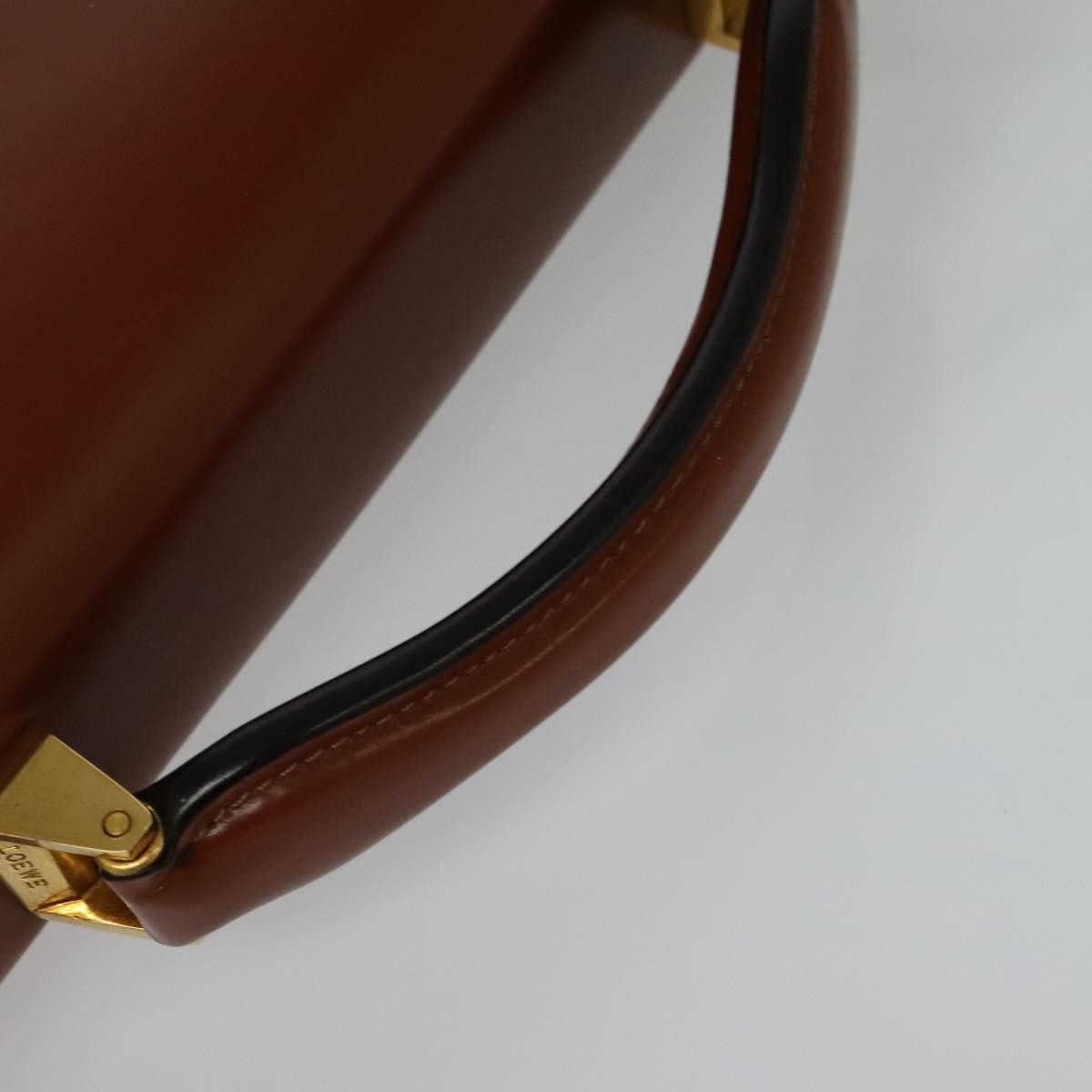 Loewe Anagram Business Leather, BROWN, LEATHER, Briefcase