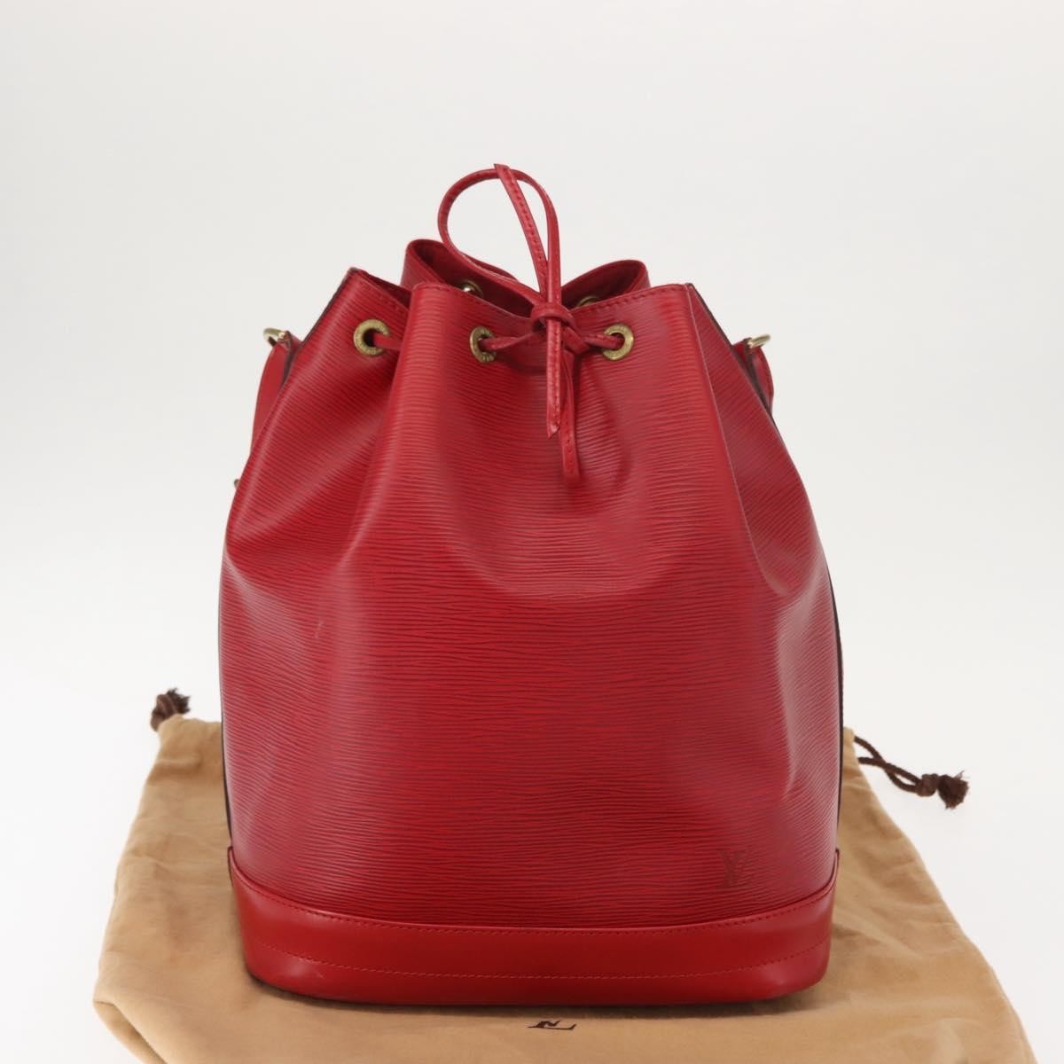 Louis Vuitton Noe Handbag Epi Leather, RED, LEATHER, Shoulder bag