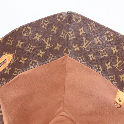 Louis Vuitton Shopping Sac Handbag Monogram Canvas, BROWN, CANVAS, Tote bag
