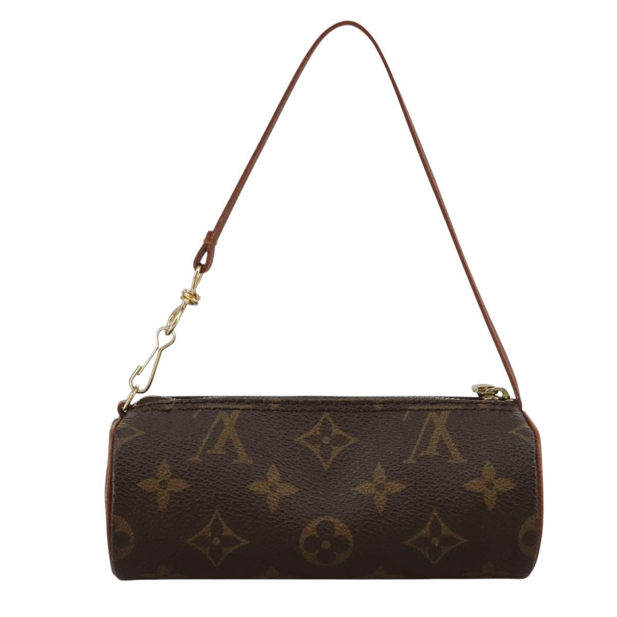 Louis Vuitton Papillon Pochette Monogram Canvas, BROWN, CANVAS, Clutche & pouche