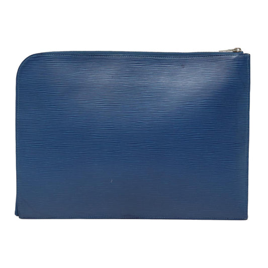 Louis Vuitton Pochette Jour Epi Leather, BLUE, LEATHER, Clutche & pouche