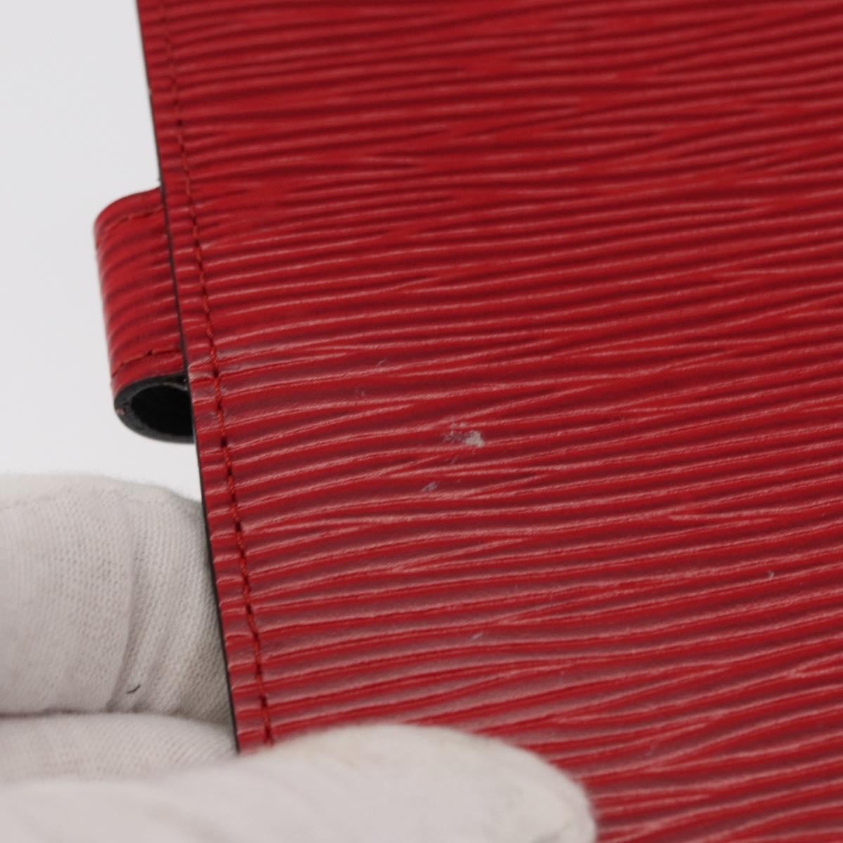 Louis Vuitton Agenda Cover Epi Leather, RED, LEATHER, Wallets