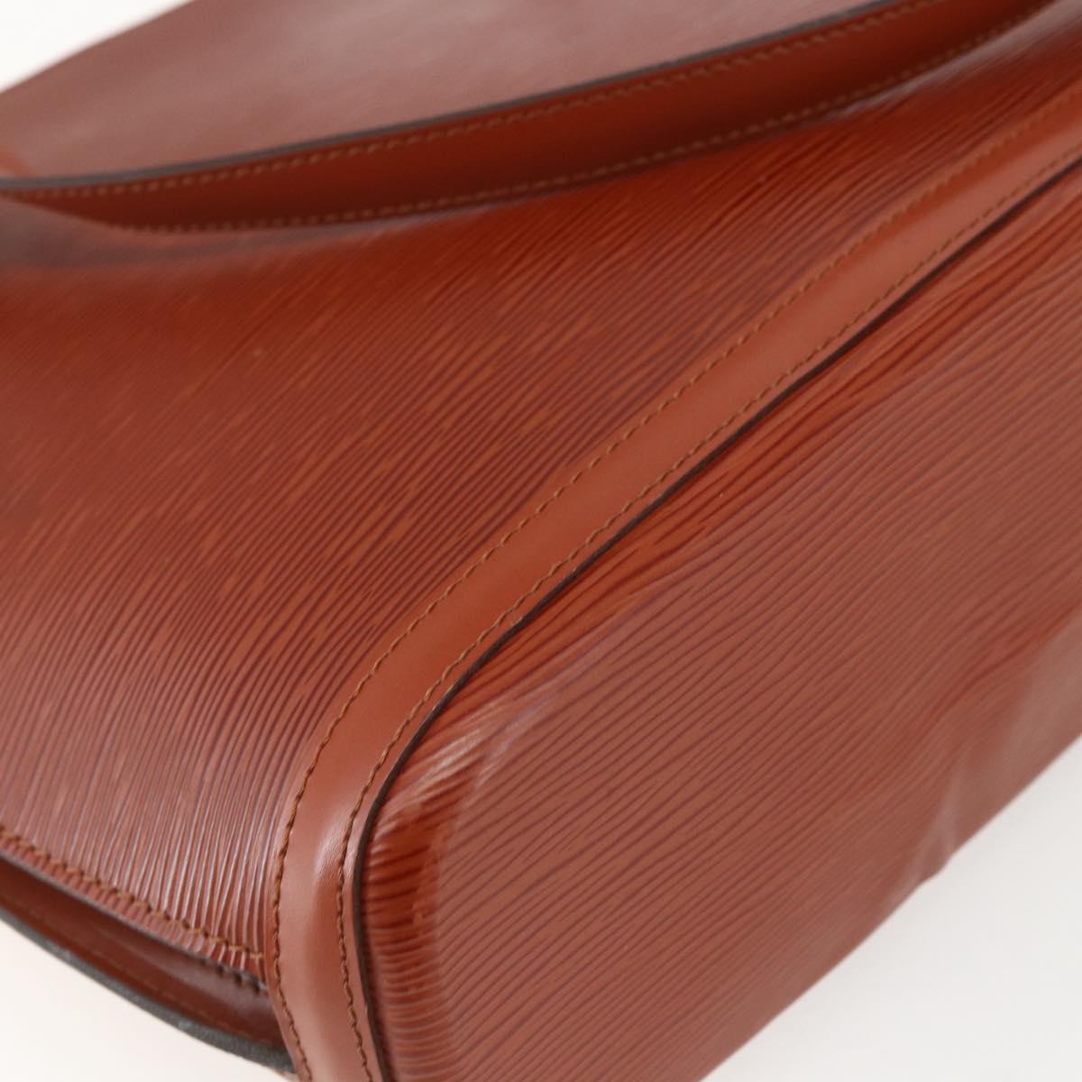 Louis Vuitton Lussac Handbag Epi Leather, BROWN, LEATHER, Shoulder bag