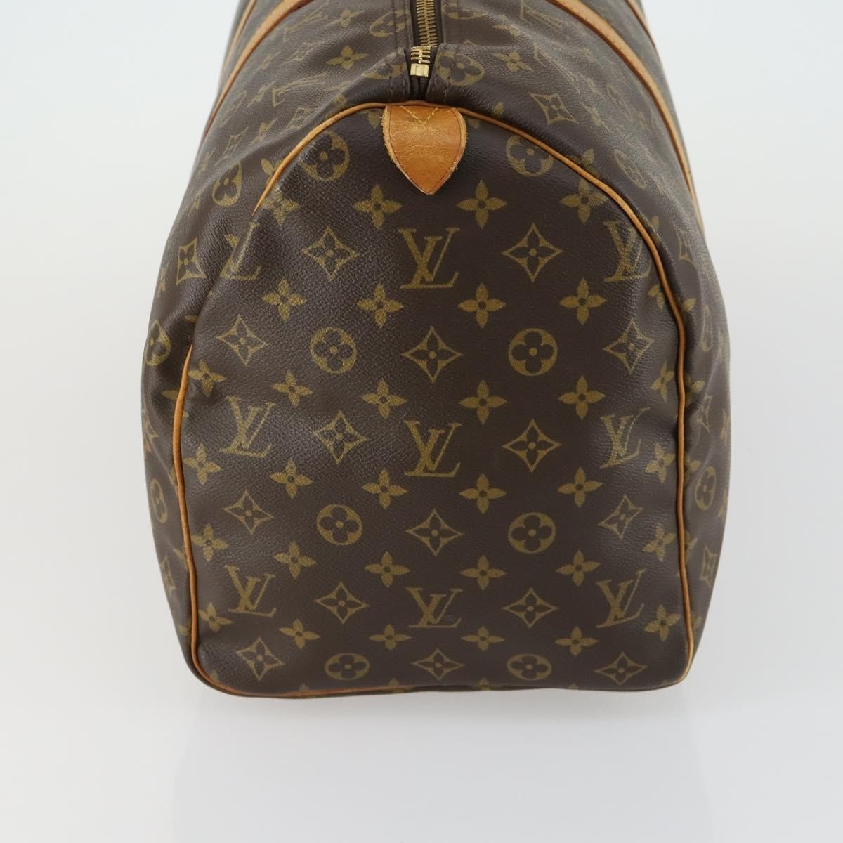 Louis Vuitton Keepall Bag Monogram Canvas, BROWN, CANVAS, Travel bag