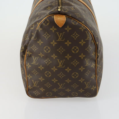Louis Vuitton Keepall Bag Monogram Canvas, BROWN, CANVAS, Travel bag